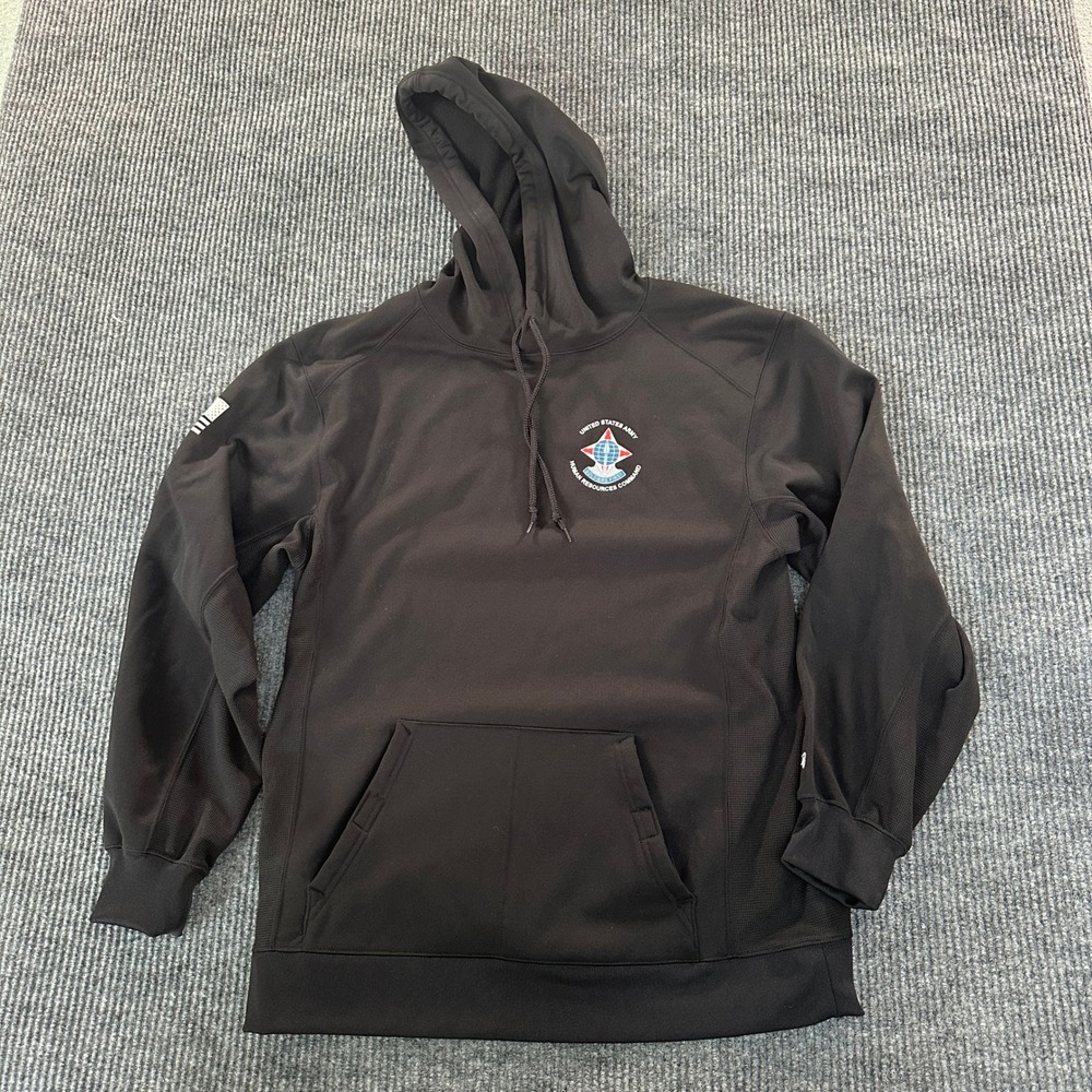 Badger Mens US Army HRC Performance Hoodie Medium Black Polyester Fleece